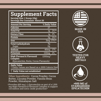Supercharged Cocoa Flavanols + Flavonoids 1200MG